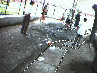 Ground displacement of over 1m Evident